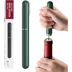 APRIBOTTIGLIE A PRESSIONE ARIA CON TAGLIACAPSULE CAVATAPPI A POMPA REGALO AMANTI VINO CASA