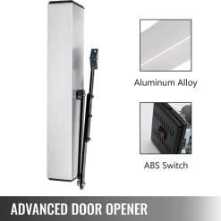 APRIPORTA AUTOMATICO MAGNETICO A BATTENTE 50 W REGOLABILE A 120 GRADI IN ACCIAIO