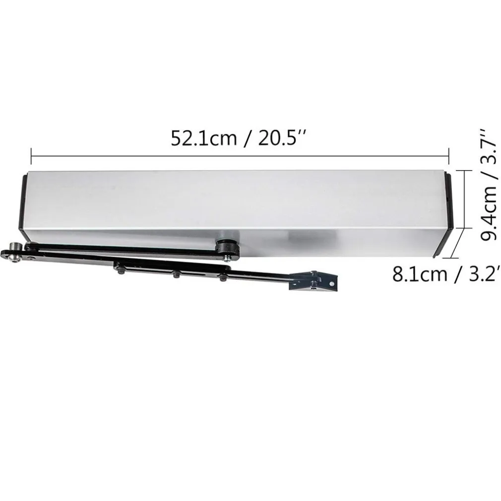 APRIPORTA AUTOMATICO MAGNETICO A BATTENTE 50 W REGOLABILE A 120 GRADI IN ACCIAIO