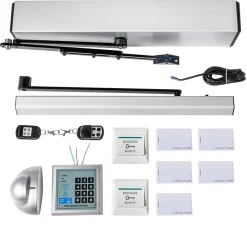 APRIPORTA AUTOMATICO MAGNETICO A BATTENTE 50 W REGOLABILE A 120 GRADI IN ACCIAIO