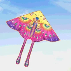 AQUILONE FARFALLA GIOCO ESTERNO SPIAGGIA FACILE DA PILOTARE VARI COLORI 140X130