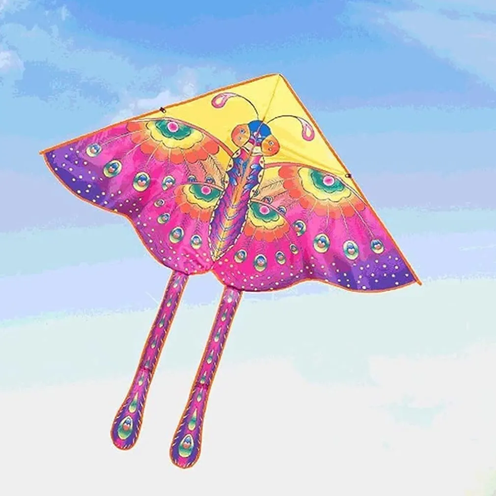 AQUILONE FARFALLA GIOCO ESTERNO SPIAGGIA FACILE DA PILOTARE VARI COLORI 140X130