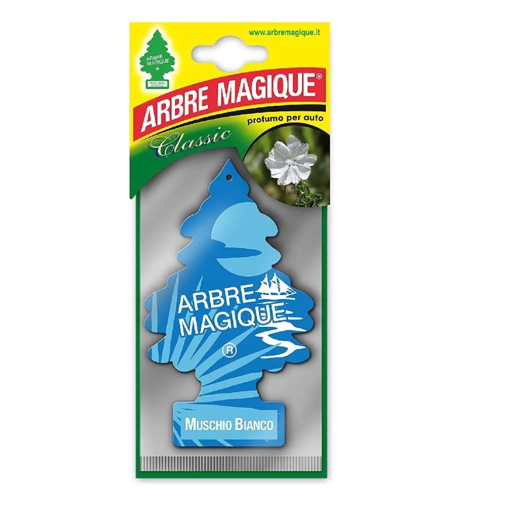 ARBRE MAGIQUE MONO PROFUMATORE PER AUTO PROFUMAZIONE FRAGRANZA MUSCHIO BIANCO