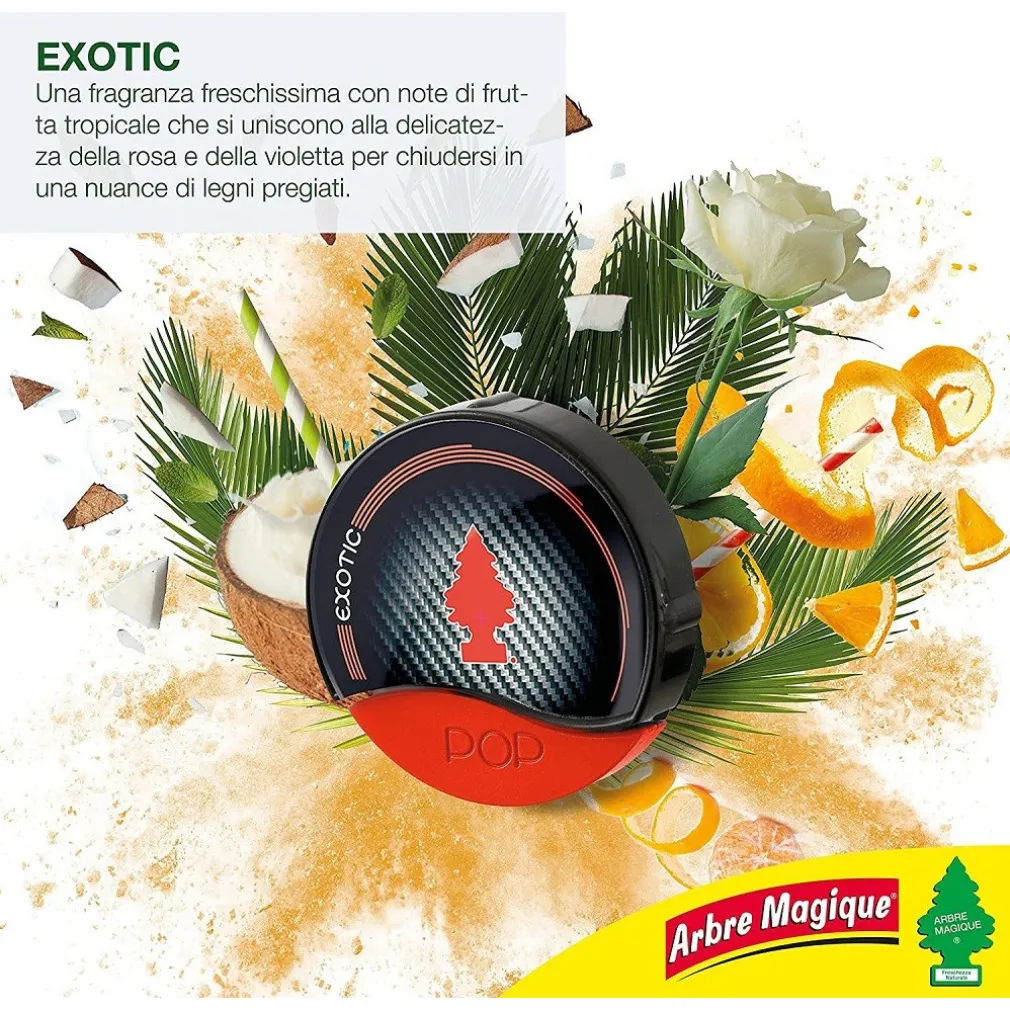 ARBRE MAGIQUE POP PROFUMATORE DEODORANTE PER AUTO PROFUMAZIONE EXOTIC ESOTICA
