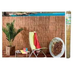 ARELLA CON CANNETTE IN BAMBU' 200X300CM CANNICCIO OMBREGGIANTE RECINZIONE GIARDINO 03776