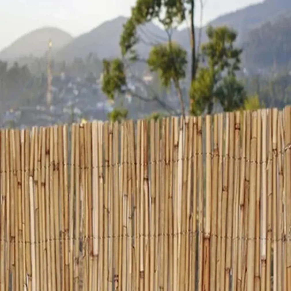 ARELLA PALIZZATA LISTELLI CANNE BAMBÙ LEGNO ESTERNI RECINZIONE GIARDINO 2X5 MT 134706