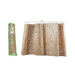 ARELLA PALIZZATA LISTELLI CANNE BAMBÙ LEGNO ESTERNI RECINZIONE GIARDINO 1.5X5MT 134705