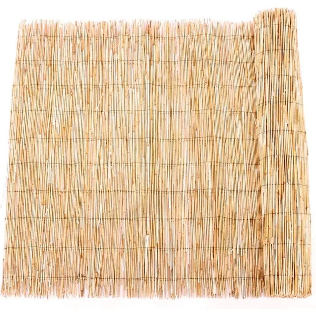 ARELLA PALIZZATA LISTELLI CANNE BAMBÙ LEGNO ESTERNI RECINZIONE GIARDINO 1.5X5MT 134705