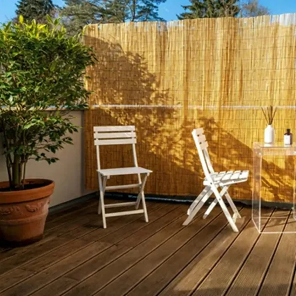 ARELLA PALIZZATA LISTELLI CANNE BAMBÙ LEGNO ESTERNI RECINZIONE GIARDINO 1.5X5MT 134705