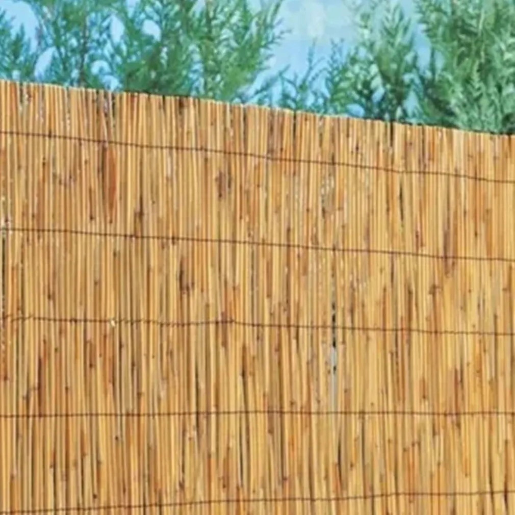 ARELLA PALIZZATA LISTELLI CANNE BAMBÙ LEGNO ESTERNI RECINZIONE GIARDINO 1.5X5MT 134705