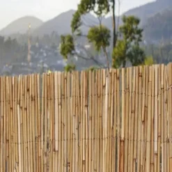 ARELLA PALIZZATA LISTELLI CANNE BAMBÙ LEGNO ESTERNI RECINZIONE GIARDINO 1.5X5MT 134705