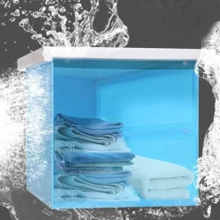 ARMADIETTO DA BAGNO NASCOSTO PIEGHEVOLE IMPERMEABILE PORTAOGGETTI SALVASPAZIO