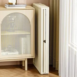 ARMADIETTO IN PLASTICA PIEGHEVOLE CON ANTE CONTENITORI TRASPARENTI CON RUOTE ARMADIO