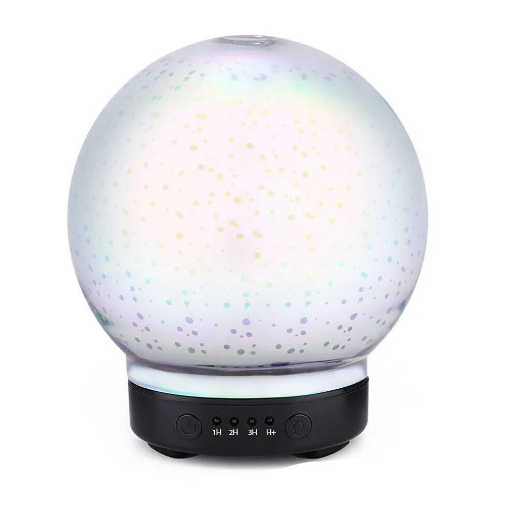 AROMATERAPIA 7 LED 3D UMIDIFICATORE DIFFUSORE AROMI CASA UFFICIO HYTC002