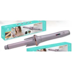 ARRICCIACAPELLI CONICO AUTOMATICO SPAZZOLA ROTANTE RICCI ONDE BOCCOLI 45W TX-8066