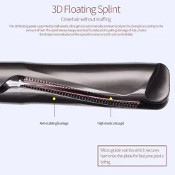 ARRICCIACAPELLI PIASTRA SPIRALE RISCALDAMENTO A PANNELLI 2IN1 CONCAVO DISPLAY LCD