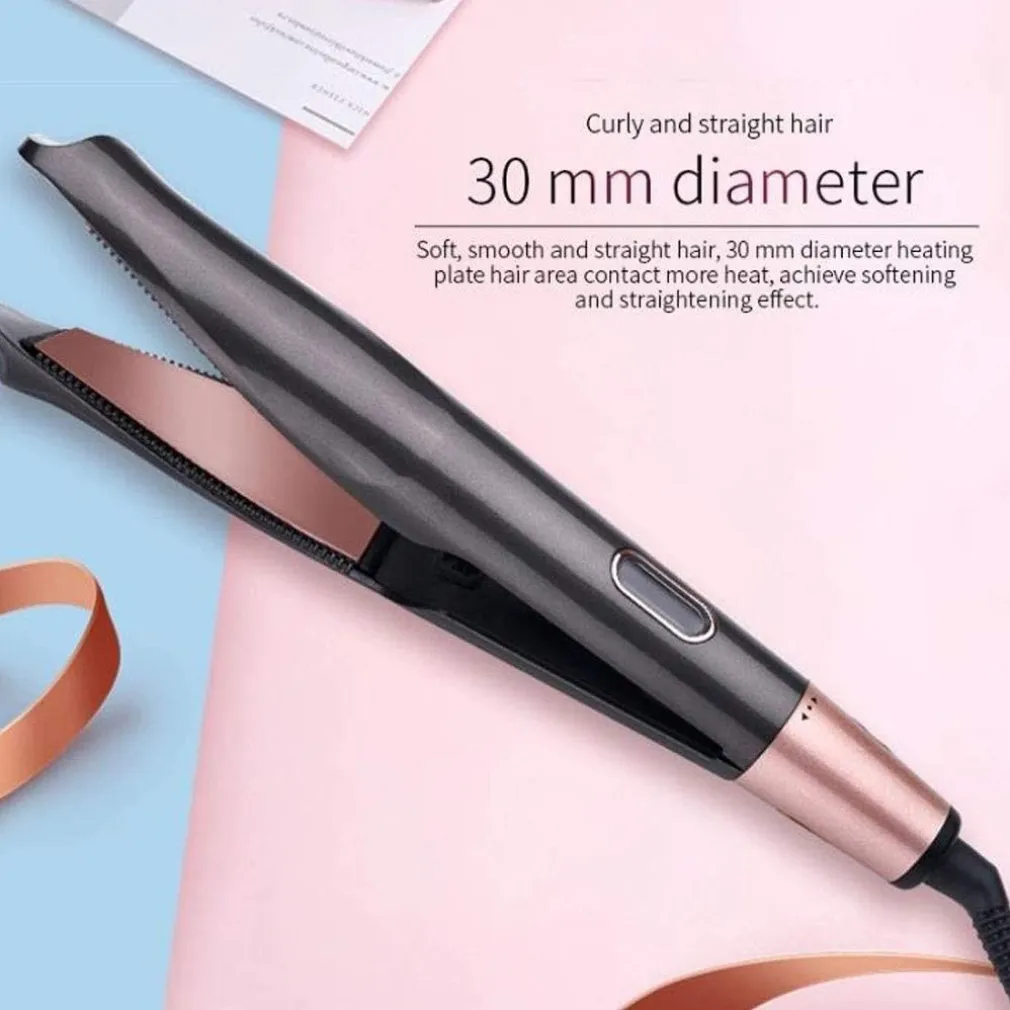 ARRICCIACAPELLI PIASTRA SPIRALE RISCALDAMENTO A PANNELLI 2IN1 CONCAVO DISPLAY LCD