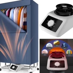 ASCIUGABIANCHERA ELETTRICO ARMADIO ASCIUGATRICE STENDINO BIANCHERIA ARIA 1100W