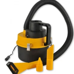 ASPIRAPOLVERE BIDONE 4,5L 93-120W CON TUBO FLESSIBILE AUTO ACCENDISIGARI CAMPER