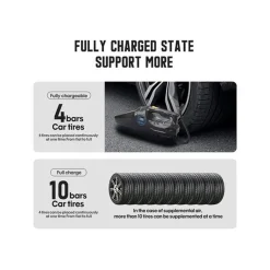 ASPIRAPOLVERE PER AUTO CON COMPRESSORE ARIA 120W RICARICABILE SENZA FILI 12V