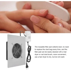 ASPIRAPOLVERE PER UNGHIE 60W COLLETTORE POLVERI VENTILATORE NAIL ART PROFESSIONALE