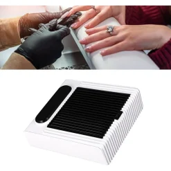 ASPIRAPOLVERE PER UNGHIE NAIL ART VELOCITÀ REGOLABILE 80W STRUMENTO PER MANICURE