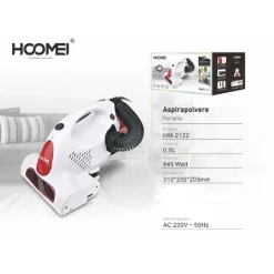 ASPIRAPOLVERE PORTATILE 845 W CON SISTEMA DI FILTRAZIONE MULTI CICLONICO HM-2122