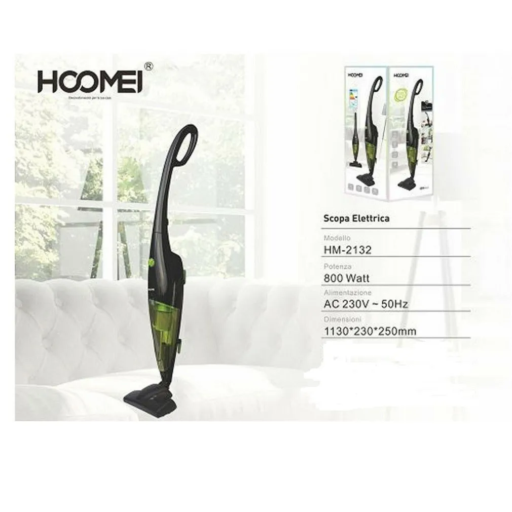 ASPIRAPOLVERE SCOPA ELETTRICA 800W COMPATTA SERBATOIO ESTRAIBILE SENZA SACCHETTO