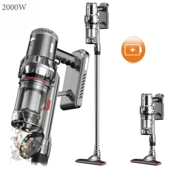 ASPIRAPOLVERE SCOPA RICARICABILE SENZA FILO SACCO VERTICALE 2000 WATT PAVIMENTI