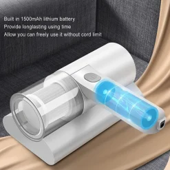 ASPIRAPOLVERE SENZA FILI PORTATILE IDEALE PER TESSUTI LETTO CUSCINI DIVANI TENDE