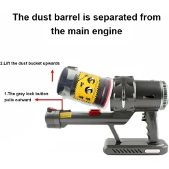 ASPIRAPOLVERE SENZA FILI 16000PA POTENTE ASPIRAZIONE PORTATILE RICARICABILE 600 WATT