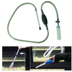 ASPIRARIFIUTI ACQUARIO POMPA SIFONE TRAVASO ASPIRA RIFIUTI MANUALE POMPA ACQUA