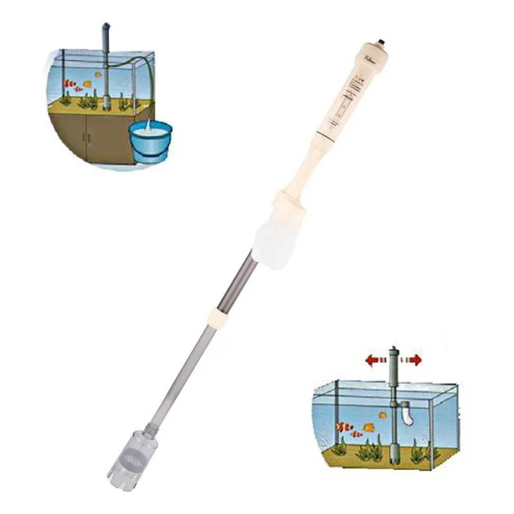 ASPIRARIFIUTI SPORCIZIA MANUTENZIONE PULIZIA FONDO SVUOTA ACQUARIO ELETTRICO