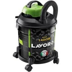 ASPIRATORE 20 LT.INOX JOKER BIDONE ASPIRATUTTO POLVERE SOLIDI LIQUIDI LAVOR