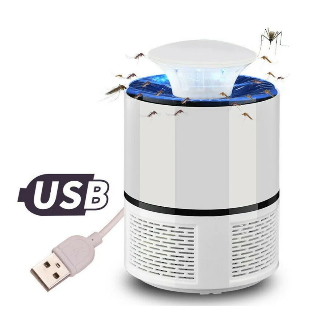ASPIRATORE LAMPADA LED ZANZARA ANTI ZANZARE ZANZARIERA ELETTRICA USB 8120