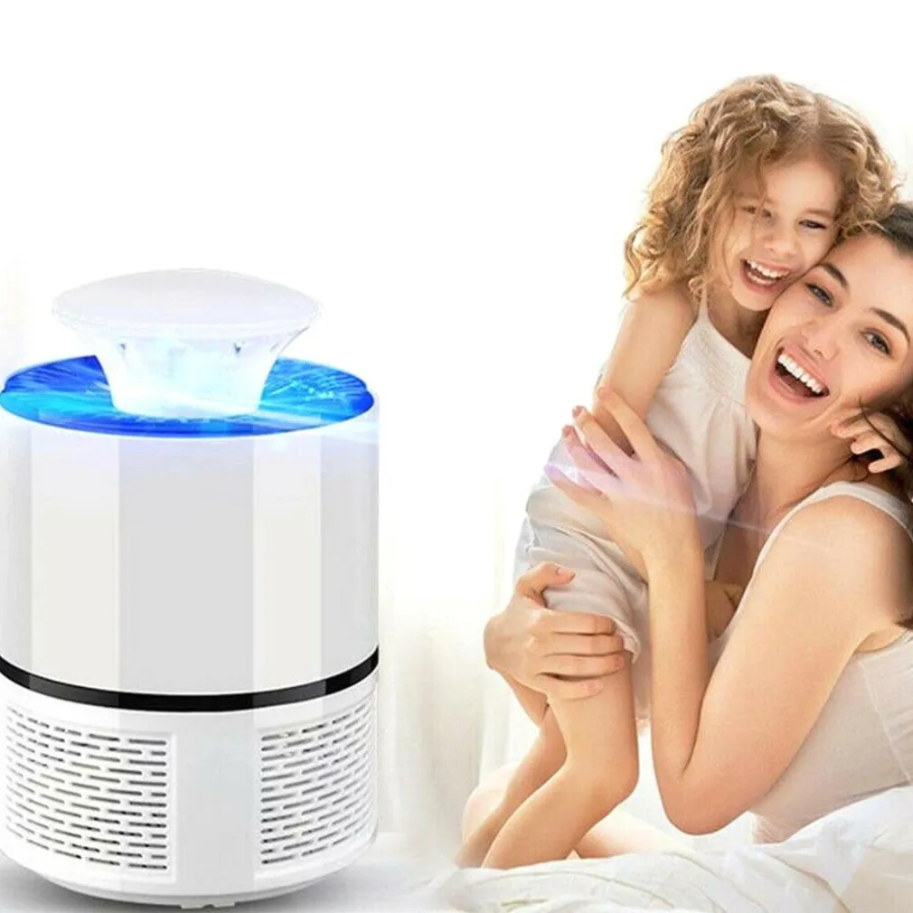 ASPIRATORE LAMPADA LED ZANZARA ANTI ZANZARE ZANZARIERA ELETTRICA USB 8120