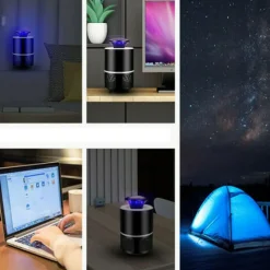 ASPIRATORE LAMPADA LED ZANZARA ANTI ZANZARE ZANZARIERA ELETTRICA USB 8120