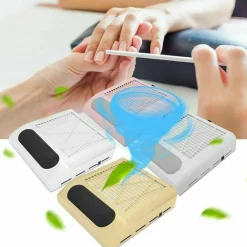 ASPIRATORE POLVERI DA TAVOLO UNGHIE NAIL ART MANICURE PROFESSIONALE 80W BQ-858-8