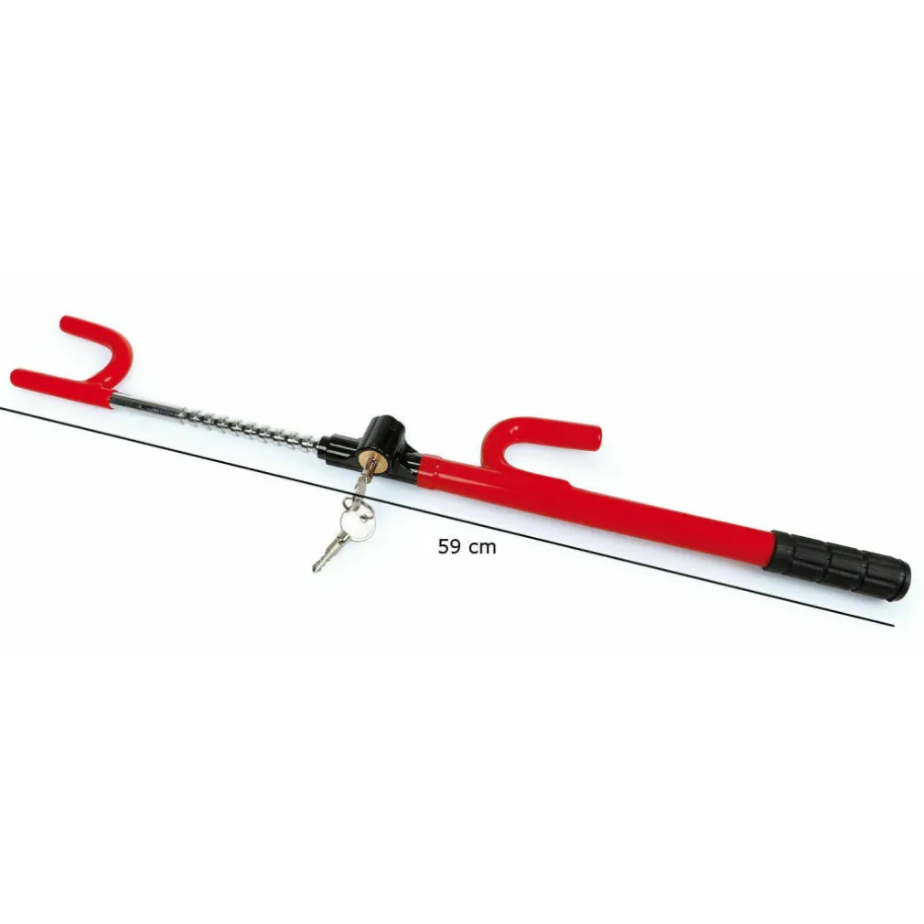 ASTA BLOCCA STERZO PER VOLANTE AUTO ANTIFURTO SICUREZZA MACCHINA ANTI THEFT 60CM