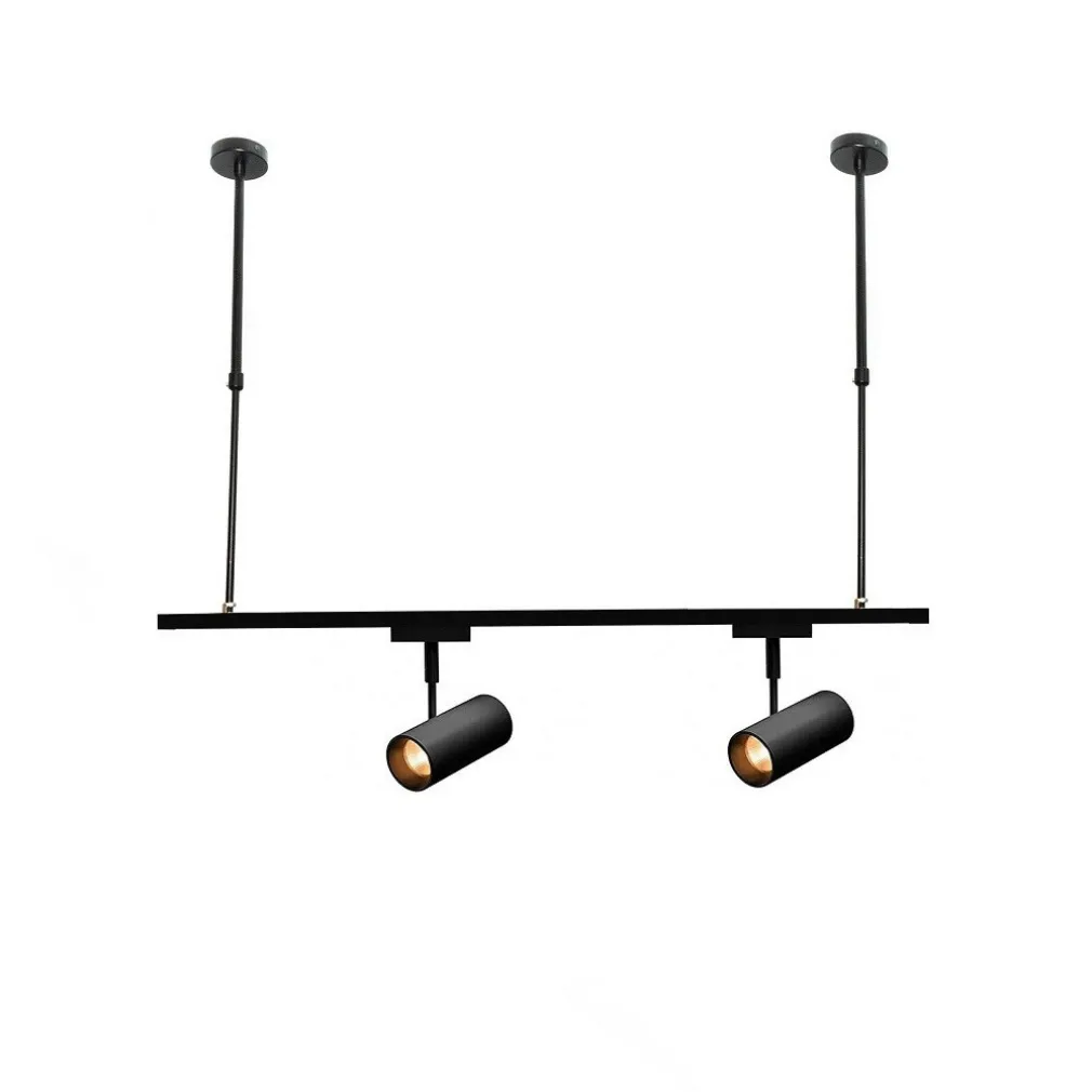 ASTA REGOLABILE PER FARETTI A BINARIO ELETTRICO STAFFA A SOFFITTO 1 MT T-100CM