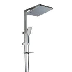 ASTA SALISCENDI CROMATA COLONNA DOCCIA SOFFIONE FISSO DOCCETTA SALISCENDI 69127