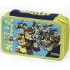 ASTUCCIO 3 CERNIERE ZIP TRIPLO TARTARUGHE NINJA COLORI ACCESSORI GIOCHI PREZIOSI