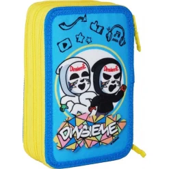 ASTUCCIO COMPLETO 3 SCOMPARTI ZIP DONUTS BTS PORTAPASTELLI PENNARELLI SCUOLA