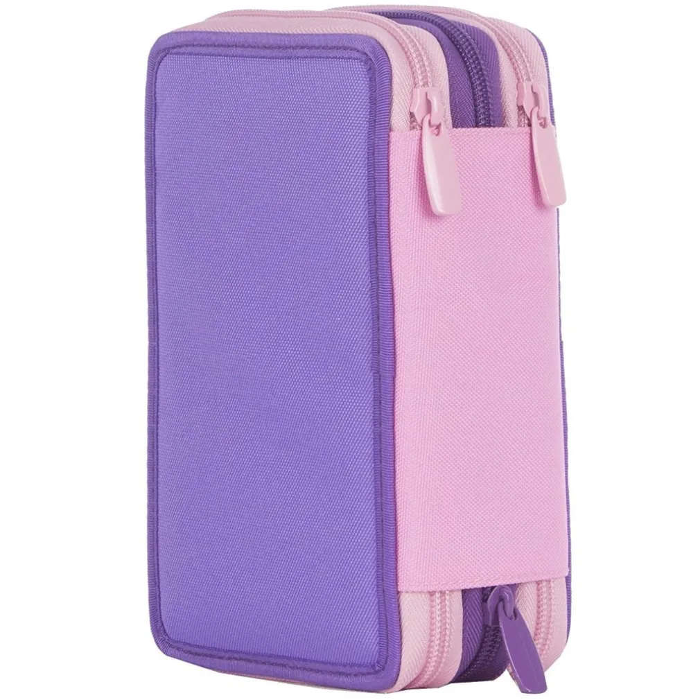 ASTUCCIO COMPLETO 3 ZIP FROZEN ELSA ANNA ACCESSORIATO BAMBINE SCUOLA