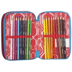 ASTUCCIO COMPLETO 3 ZIP SPIDERMAN UOMO RAGNO ACCESSORIATO PER BAMBINI SET SCUOLA