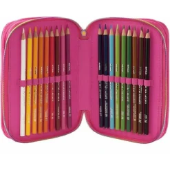 ASTUCCIO CORREDO 3 ZIP RAINBOW HIGH CON PENNA FRIXION SCUOLA PORTA PASTELLI
