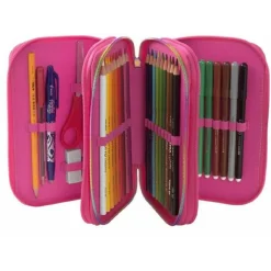 ASTUCCIO CORREDO 3 ZIP RAINBOW HIGH CON PENNA FRIXION SCUOLA PORTA PASTELLI