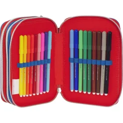 ASTUCCIO CORREDO CON 3 ZIP MARIOKART PORTAPASTELLI PENNA CANCELLABILE SCUOLA