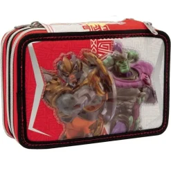 ASTUCCIO GORMITI SCUOLA 3 PIANI COMPLETO PORTAPASTELLI PORTAPENNE PENNARELLI