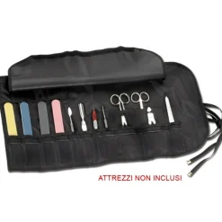 ASTUCCIO PORTA ATTREZZI 24 TASCHE CON PATELLA ROLL ON PER ESTETISTA PARRUCCHIERE